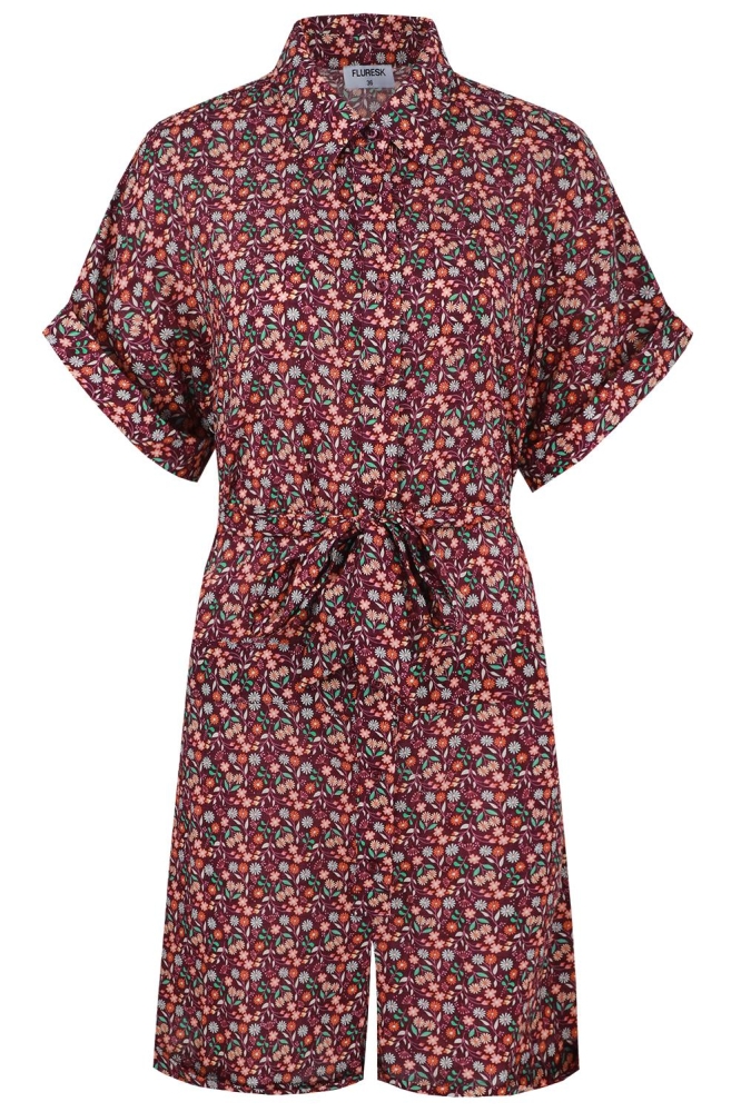 LYSANDRA PLAYSUIT 25ZFSF06 812753 DEEP PURPLE/SHAMROCK GREEN